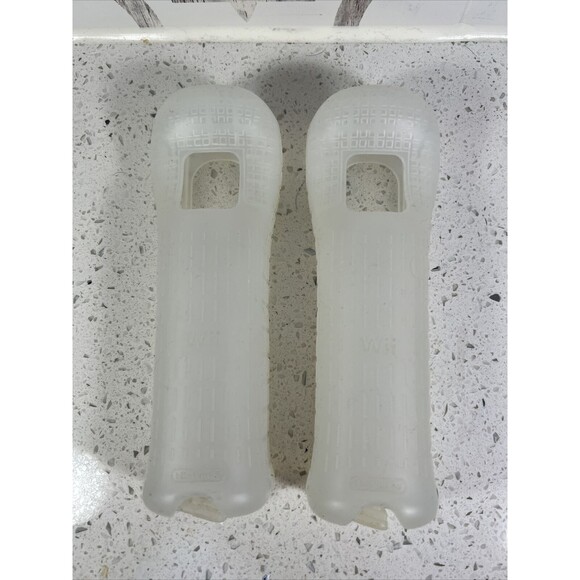 2 X Silicone Skin Case‎ Cover for Nintend Wii Remote (White) - Picture 2 of 2